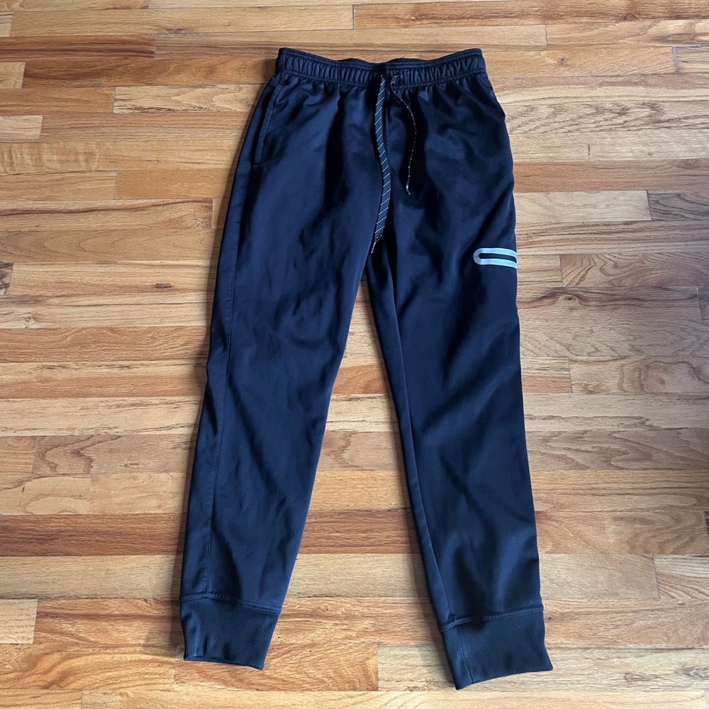 REEBOK Black Jogger Sweatpants Side Zip M